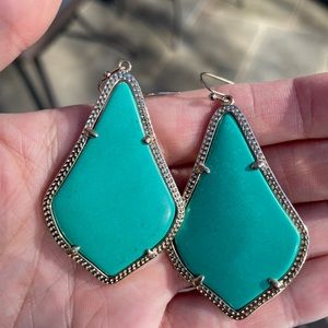 Kendra Scott earrings with gold metal